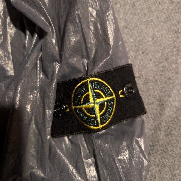 Stone Island Packable Rain Jacket - Blueish Gray Transparent - Stylish & Fun - Picture 7 of 9